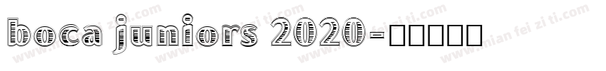 boca juniors 2020字体转换